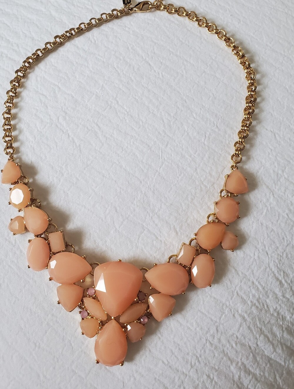 Kate Spade New York Peach and Gold-tone Statement Necklace